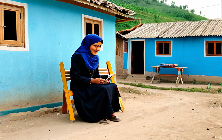 국제 의료 봉사 간호 - Mobile Clinic in a Rural Setting**

"A fully clothed female doctor wearing a hijab and modest profes...