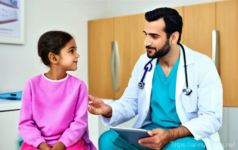 환자 권리와 의료 윤리 - **Patient Empowerment and Informed Consent:**
    An image depicting a warm and respectful interacti...