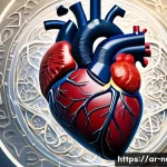 심혈관계 간호 - **Prompt 1: The Vital Heart and its Pathways**
    A highly detailed, realistic, and slightly abstra...