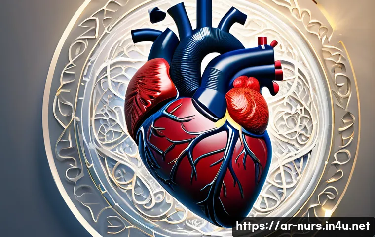 심혈관계 간호 - **Prompt 1: The Vital Heart and its Pathways**
    A highly detailed, realistic, and slightly abstra...